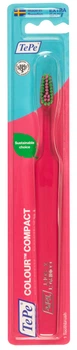 Зубна щітка TePe Colour Compact Extra Soft Ультрам'яка Рожева ручка (332682-03)