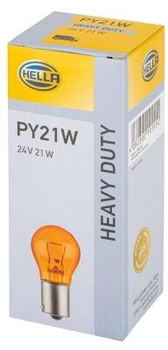 Автомобільна лампа Hella Heavy Duty PY21W 24 В Помаранчева (8GA006841241)
