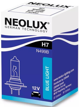 Żarówka samochodowa Neolux Standard Blue Light N499B H7 12 V (4052899466326)