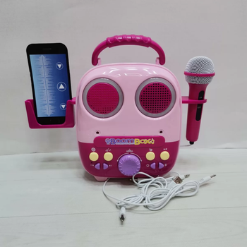 Дитячий Музичний Центр Колонка з Bluetooth і Мікрофоном для діток Hola