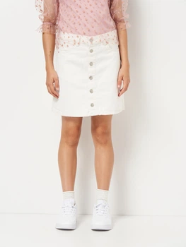 Подростковая джинсовая юбка для девочки Cool Club CJG2422088 152 см White (5903977252432)