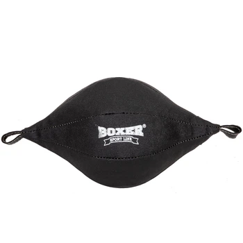 Груша набивная Круглая на растяжках BOXER 1016-01 Миндаль Черный