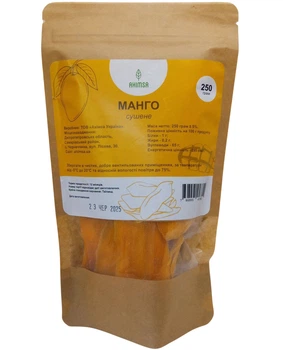 Манго сушеное 250 г TM Ahimsa