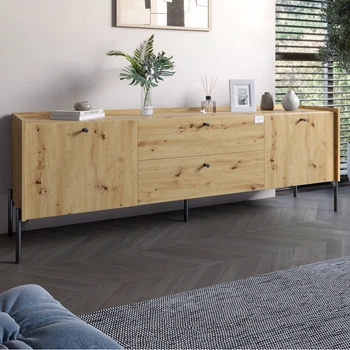 Тумба Lion Wood 180x40x50 см Дуб Артизан (LION-043127)