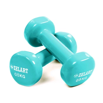 Гантелі для фітнесу Zelart Beauty TA-5225-0,5 0,5 кг Бірюзовий
