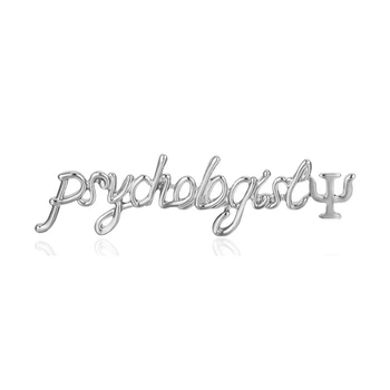 Значок (пин) BROCHE брошь бижутерия Медицина Psychologist серебристый BRGV114440