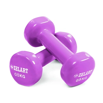 Гантелі для фітнесу Zelart Beauty TA-5225-0,5 0,5кг Світло-фіолетовий
