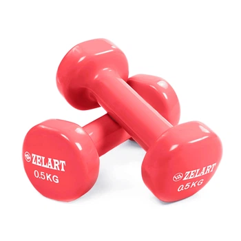 Гантелі для фітнесу Zelart Beauty TA-5225-0,5 0,5 кг Кораловий