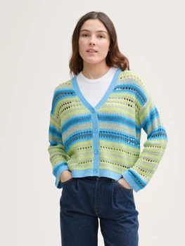 Кардиган Tom Tailor 1046665 M Зеленый, голубой