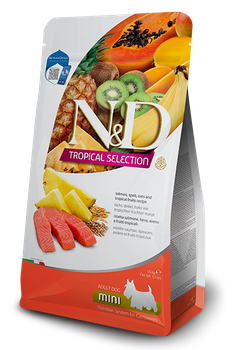 Сухой корм Farmina (Фармина) Dog Low Grain Salmon & Tropical Fruits Adult Mini для взрослых собак мелких пород с лососем и тропическими фруктами 1.5 кг (арт 183866)