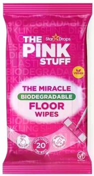 Вологі серветки для підлоги Pink Stuff для чищення поверхонь універсальні 20 шт