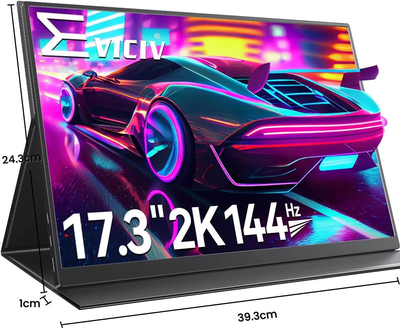 Монитор портативный 17.3" EVICIV 2K IPS 144Гц Б/В