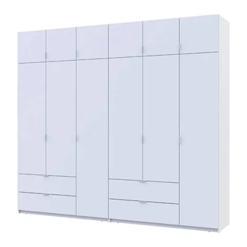 Шафа для одягу Doros Лукас Біла 3+3 ДСП 270х50х240 DRS-011685 (42005114)