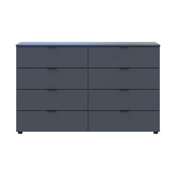 Комод Doros Рон 8 Графит 8 Ящиков 130х38х81 DRS-011775 (41516173)