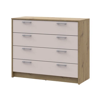 Комод Doros Ронди Дуб Артизан/Кашемир 4 ящика 100х40х82 DRS-011782 (41516187)