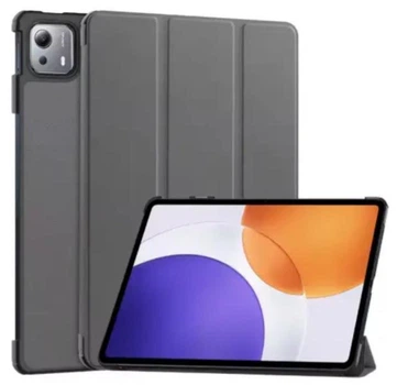 Чехол Crazy Horse на Xiaomi Pad 7S Pro (12.5") / чехол для планшета с функцией подставки / серый