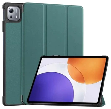 Чехол Crazy Horse на Xiaomi Pad 7S Pro (12.5") / чехол для планшета с функцией подставки / зеленый