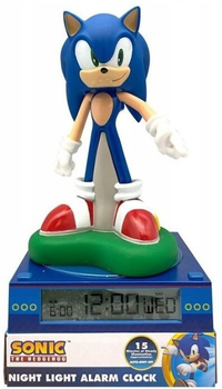 Lampka nocna Kids Euroswan Sonic The Hedgehog z budzikiem 3D (8435507886345)