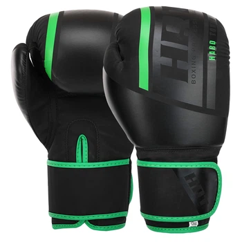 Рукавиці боксерські Hard Touch BO-4250 12 унцій Чорно-зелений