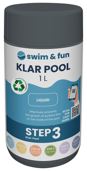 Środek do oczyszczania wody w basenie Swim and Fun Klar Pool 1716 1 l (5704841917163)