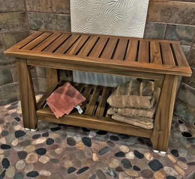 Лавка для ванной из дерева Гролис макоре (ОПС-004226)