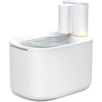 Фонтан-поилка для кошек и собак Petrust TK-WF007 3.5L с аккумулятором 5000 mAh и датчиком движения, Белый (154-WHITE)