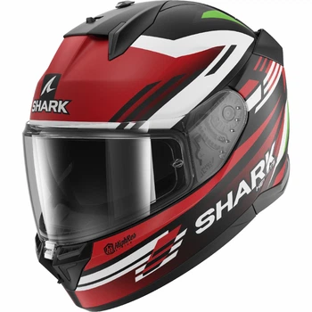 Мотошлем SHARK D-Skwal 3 Firstlap Mat Black Red Green S