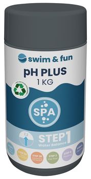 Środek do podnoszenia poziomu pH w basenie Swim and Fun Spa pH-Plus 1749 1 kg (5704841017498)