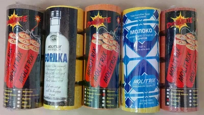 Набір технопланктону Molitrix "Dinamit" 4x120г 5 упаковок (час розчинення 2-6 години)