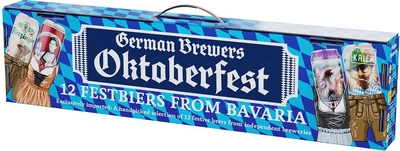 Подарунковий крафтовий набір пива Kalea German Brewer's Oktoberfest світле 0,5 л x 12 шт (9120045502411)