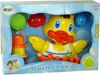Набір для ванни LEAN Toys качечка з чашками 1154 (5905884455760)