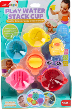 Zabawki do kąpieli LEAN Toys Kubeczki z otworami 21055 (5905991036210)