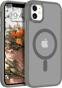 Чехол Wave Premium Matte Insane Guard case with MagSafe (TPU+PC) для Apple iPhone 11 6.1" Gray