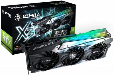 Відеокарта Inno3D GeForce RTX 3070 ICHILL X3 8GB (GDDR6, 256 bit, PCI-E 4.0 x16) (C30703-08D6X-1710VA38) Б/В