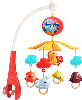 Karuzela do łóżeczka LEAN Toys Czerwona 20465 (5905991027522)