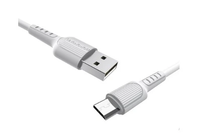 Кабель Borofone BX16 USB to MicroUSB 1 м white