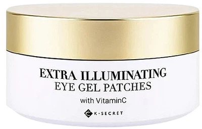 Патчі під очі K-Secret Extra Illuminating Eye Gel Patches Vitamin C від темних кіл з вітаміном С 60 шт (8809695240201)