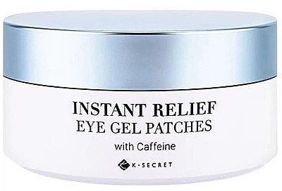 Патчі під очі K-Secret Instant Relief Eye Gel Patches Caffeine проти набряків з кофеїном 60 шт (8809695240188)
