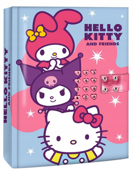Pamiętnik zamykany na kod Kids Euroswan Hello Kitty A5 z efektami dźwiękowymi (8435507891448)