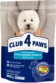 Сухий корм для собак Club 4 Paws Преміум Для дрібних порід Ягня та рис