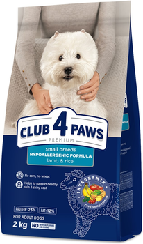 Сухой корм для собак Club 4 Paws Премиум Для мелких пород Ягненок и рис
