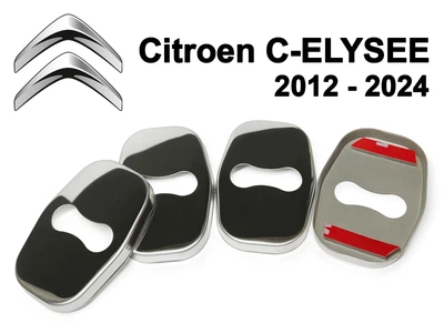 Накладка (заглушка) замка дверей Citroen C-ELYSEE 2012 - 2024 (4 двери) Хром