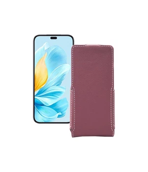 Чохол-флип з екошкіри для телефону Honor 200 Lite 5G Бордовий