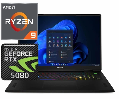 Ноутбук (2025) игровой MSI Vector A18 HX Ryzen 9 9955HX / 96GB / 2TB+2TB / Win11x Licensed / RTX5080 / 18" 240Hz