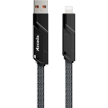Дата кабель USB-C to USB-C + Lightning + USB-A 1.5m Black Proda (PD-B96th-BK)