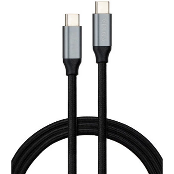 Дата кабель USB-C to USB-C 1.5m USB3.2 Gen2 100W 10GBps Nylon Vinga