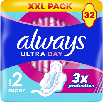 Гігієнічні прокладки Always Ultra Super (Розмір 2) 32 шт (4015400095132/8700216861199 )