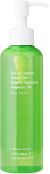 Гидрофильное масло Sungboon Editor Green Tomato Double Cleansing Ampoule Oil с экстрактом зеленого помидора для чувствительной кожи 200 мл (8809684565186)