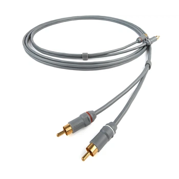 Аудіокабель 2RCA-2RCA CHORD Leyline 1m, сірий