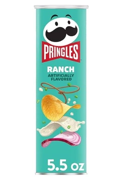 Чипсы Pringles Ranch – нежный сливочно-чесночный вкус с хрустящей ноткой 158 г